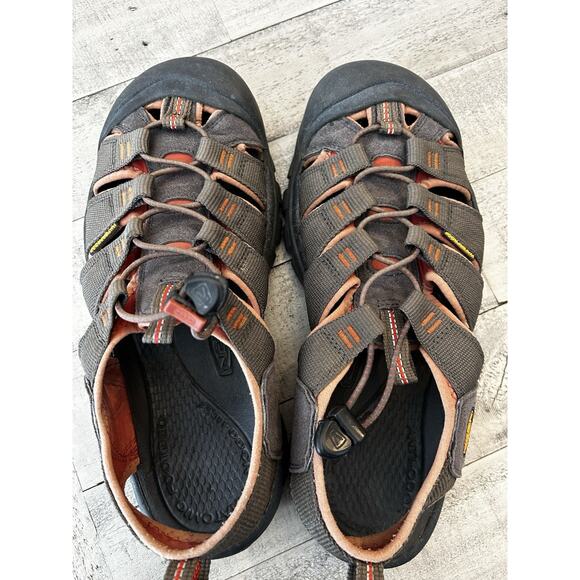 Keen Newport H2‎ Men\'s Sz 9.5 Casual Hiking Sandals Burnt Orange Gray main image 7